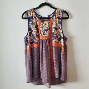 DR2 Multicolored Floral Tank